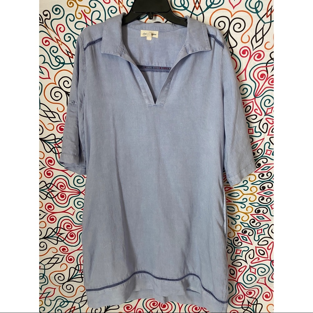 Flowy soft denim dress